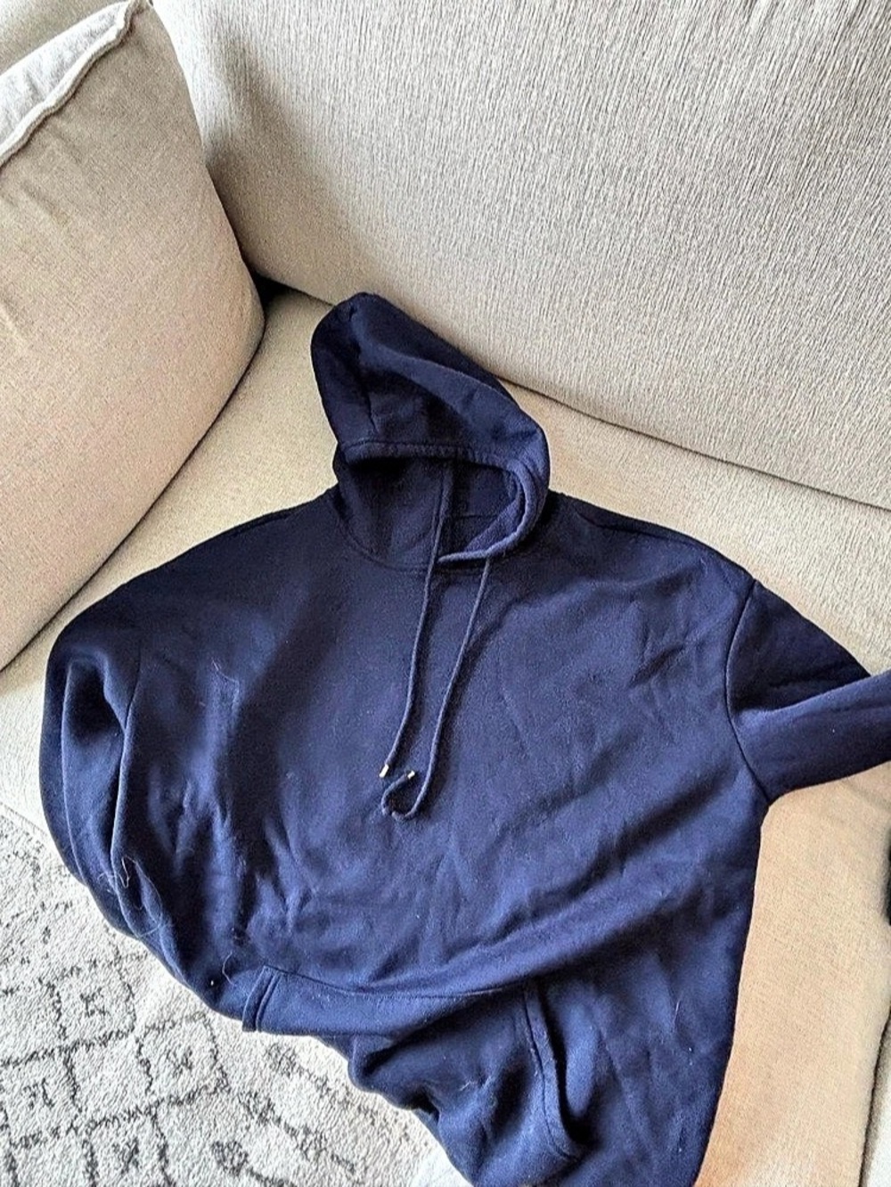 Graphic Pullover Hoodie in Blue